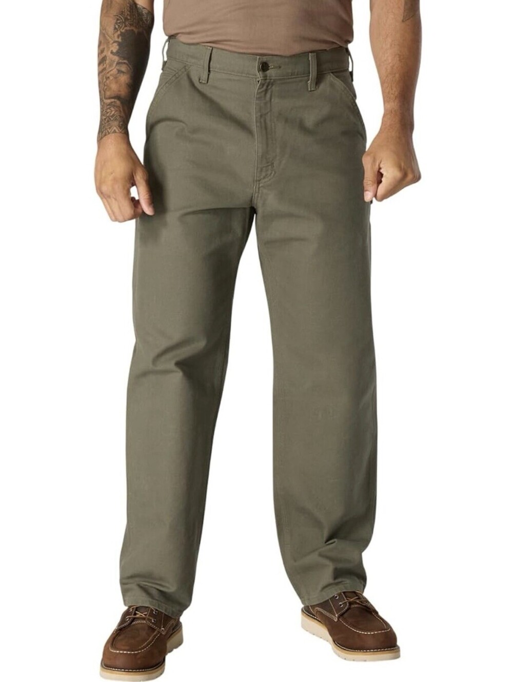 Carhartt Loose Fit Washed Duck Utility Work Pant Men’s 35x30 Moss Green NWT